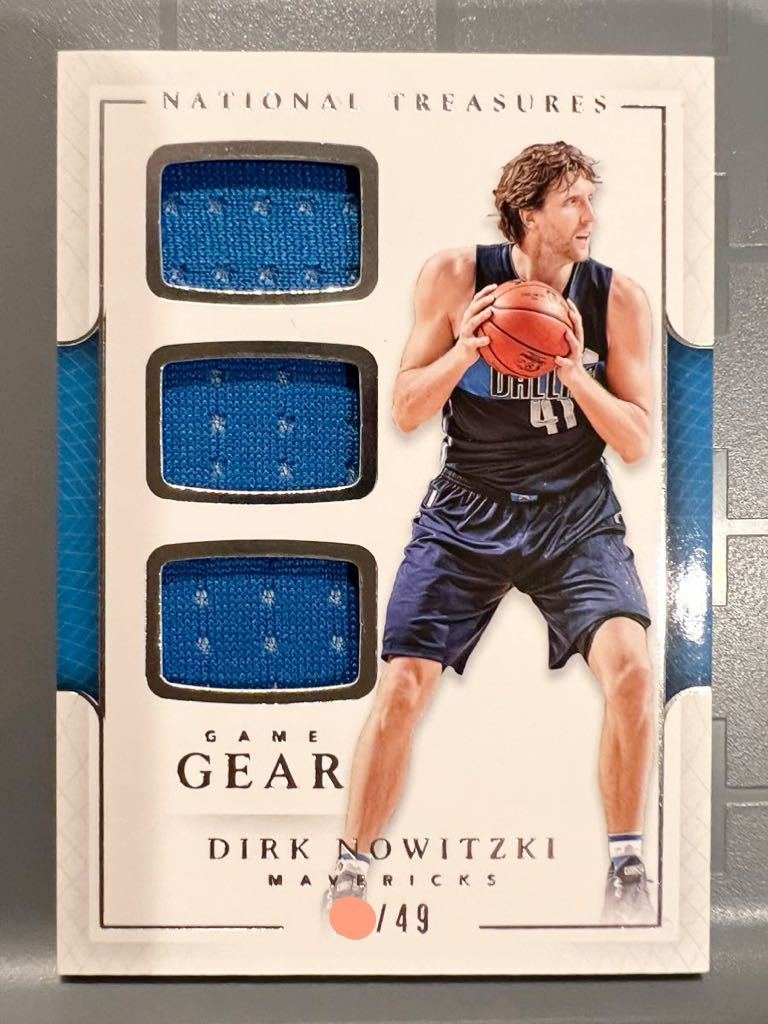 最高級版3窓/49枚限定 16 Panini 国宝 Dirk Nowitzki ダーク・ノヴィツキー NBA 実使用 ユニフォーム All-star Mavs バスケ HOF 優勝 MVP