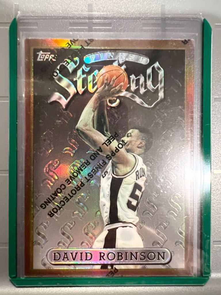 激レア Refractor Insert 96 Topps Finest Sterling David Robinson デビッド・ロビンソン NBA Spurs Insert バスケ Panini リフラクター