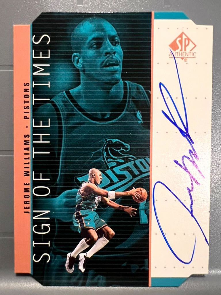 超絶レア選手直書 Junkyard Dog Die-cut Auto 99 Upper Deck SPA Jerome Williams ジェローム・ウィリアムズ NBA サイン Panini バスケ_画像1