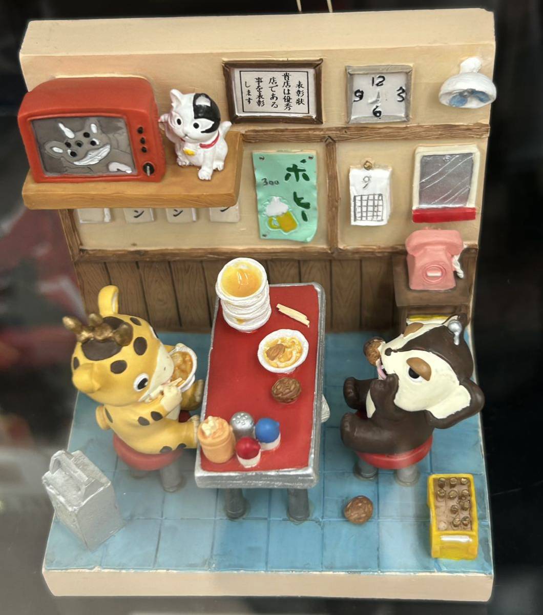 ジオラマフィギュア 快獣ブースカ チャメゴン ラーメン大好き！＋2個