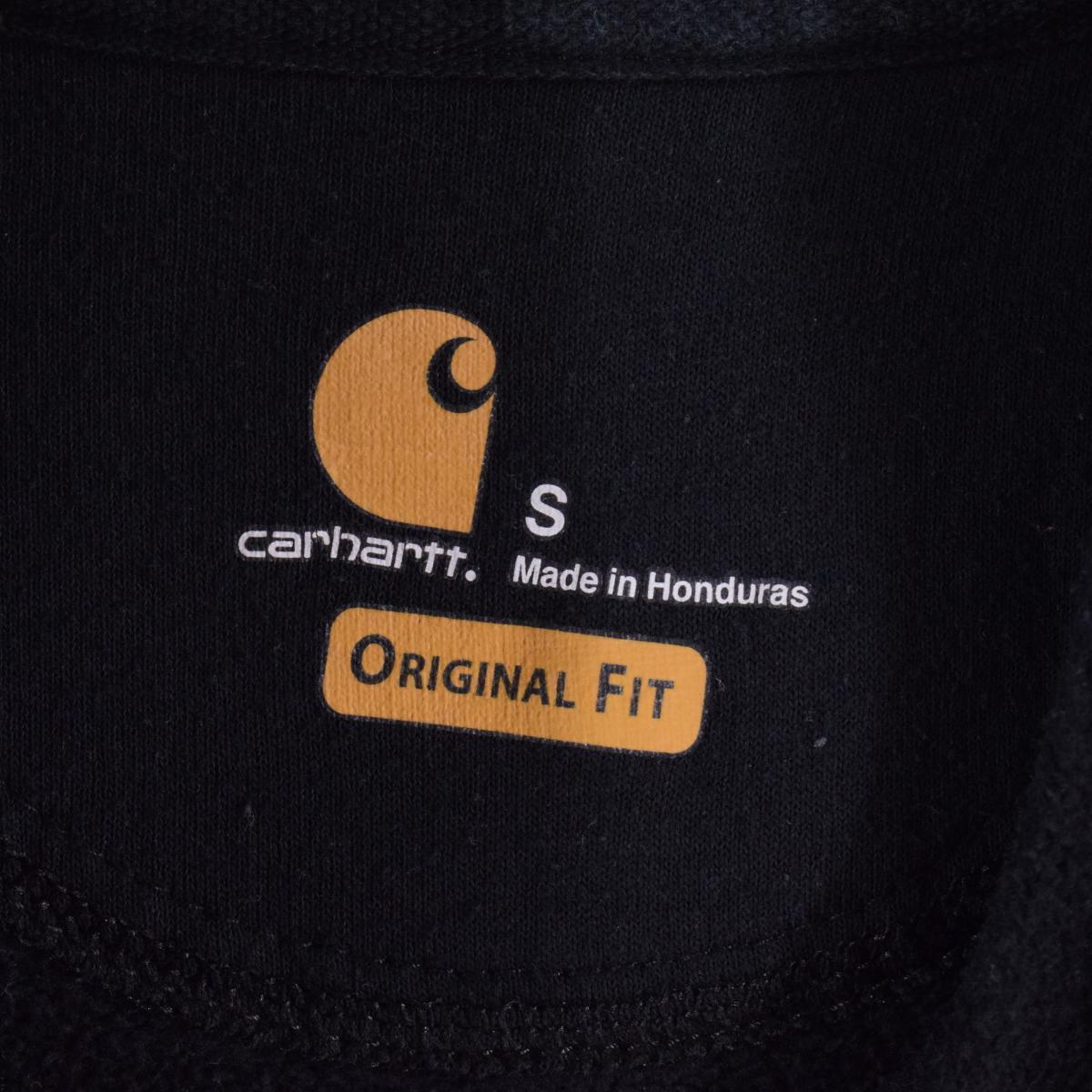 古着 カーハート Carhartt ORIGINAL FIT 袖プリント スウェットプルオーバーパーカー メンズL /eaa300238_画像3