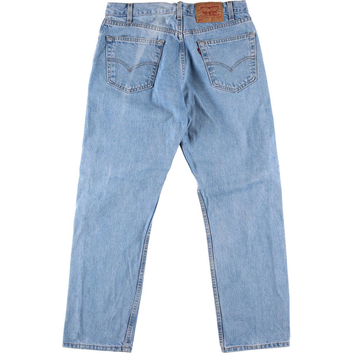 古着 90年代 リーバイス Levi's 505 REGULAR FIT STRAIGHT LEG ジーンズ テーパードデニムパンツ USA製 メンズw34 ヴィンテージ /eaa306368_画像2