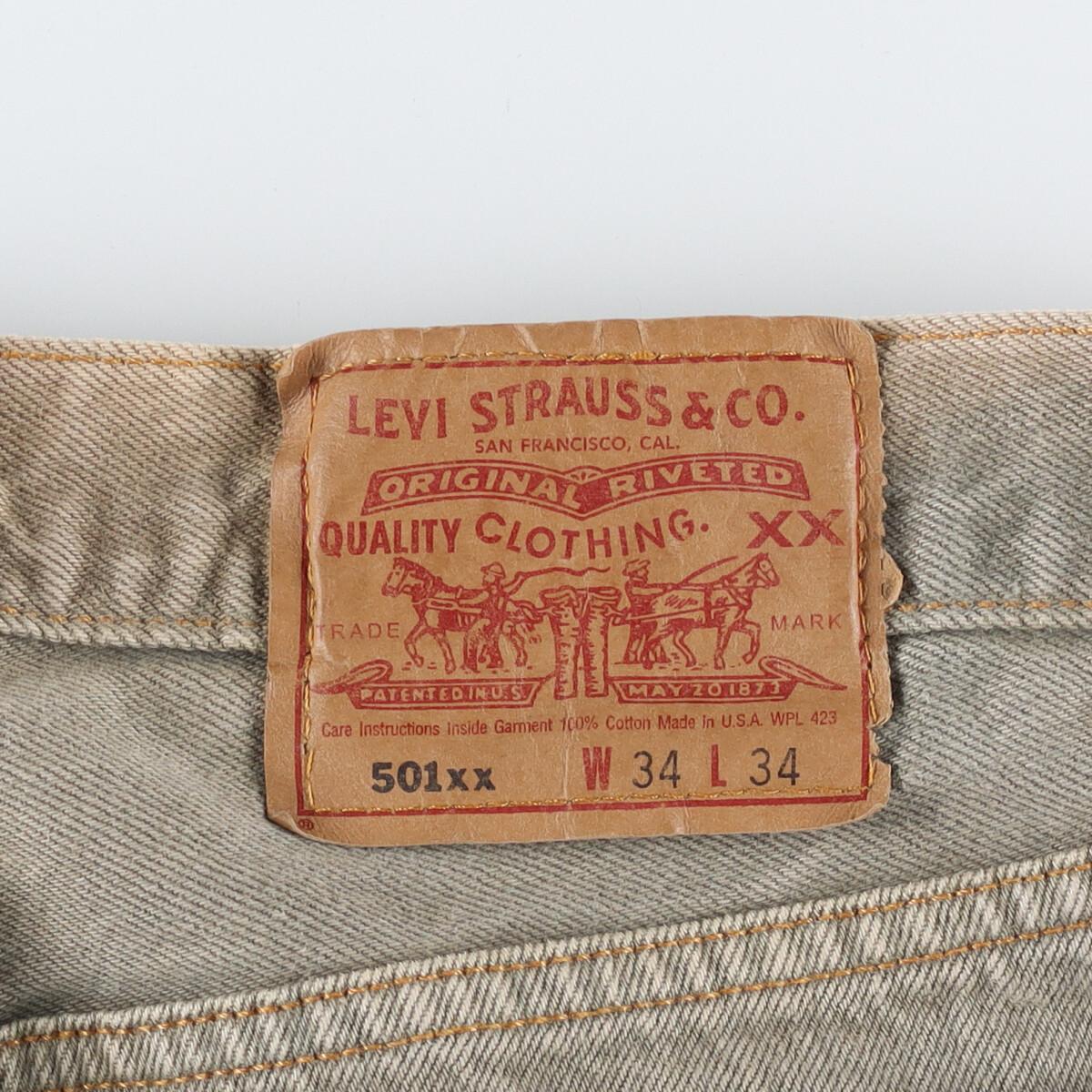 古着 90年代 リーバイス Levi's 501 ジーンズ ストレートデニムパンツ USA製 メンズw33 ヴィンテージ /eaa306507_画像3