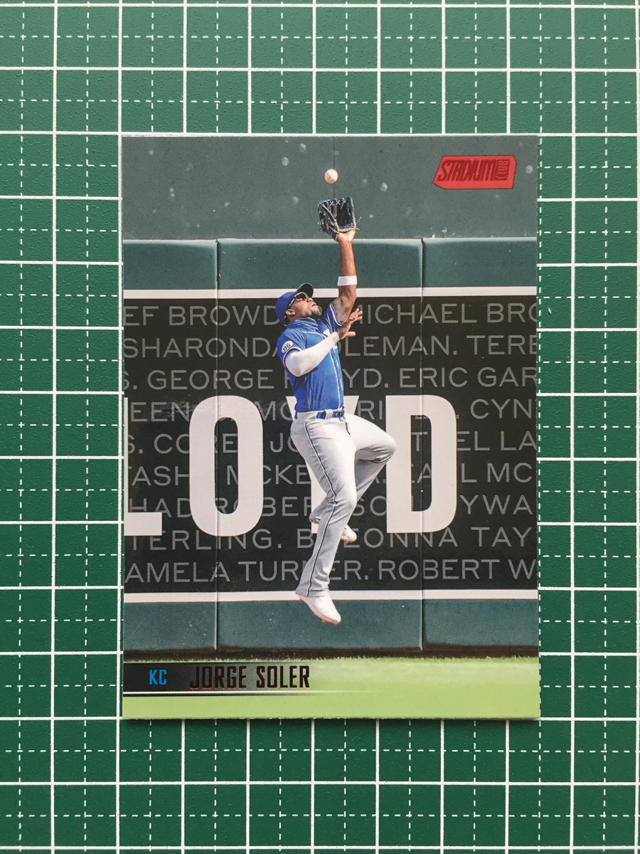 ★TOPPS MLB 2021 STADIUM CLUB #202 JORGE SOLER［KANSAS CITY ROYALS］ベースカード「BASE」RED FOIL パラレル版★_画像1