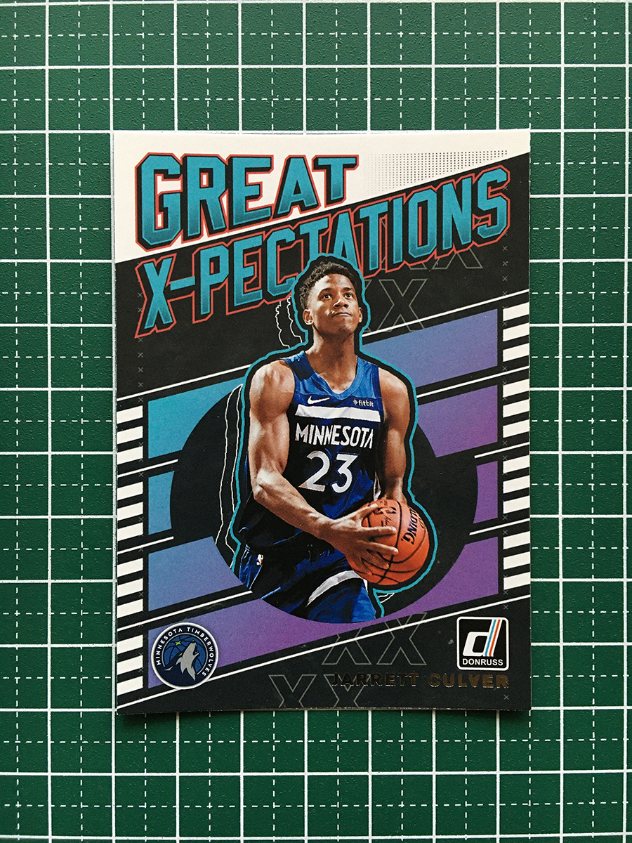 ★PANINI 2019-20 NBA DONRUSS #11 JARRETT CULVER［MINNESOTA TIMBERWOLVES］インサートカード「GREAT X-PECTATIONS」★_画像1