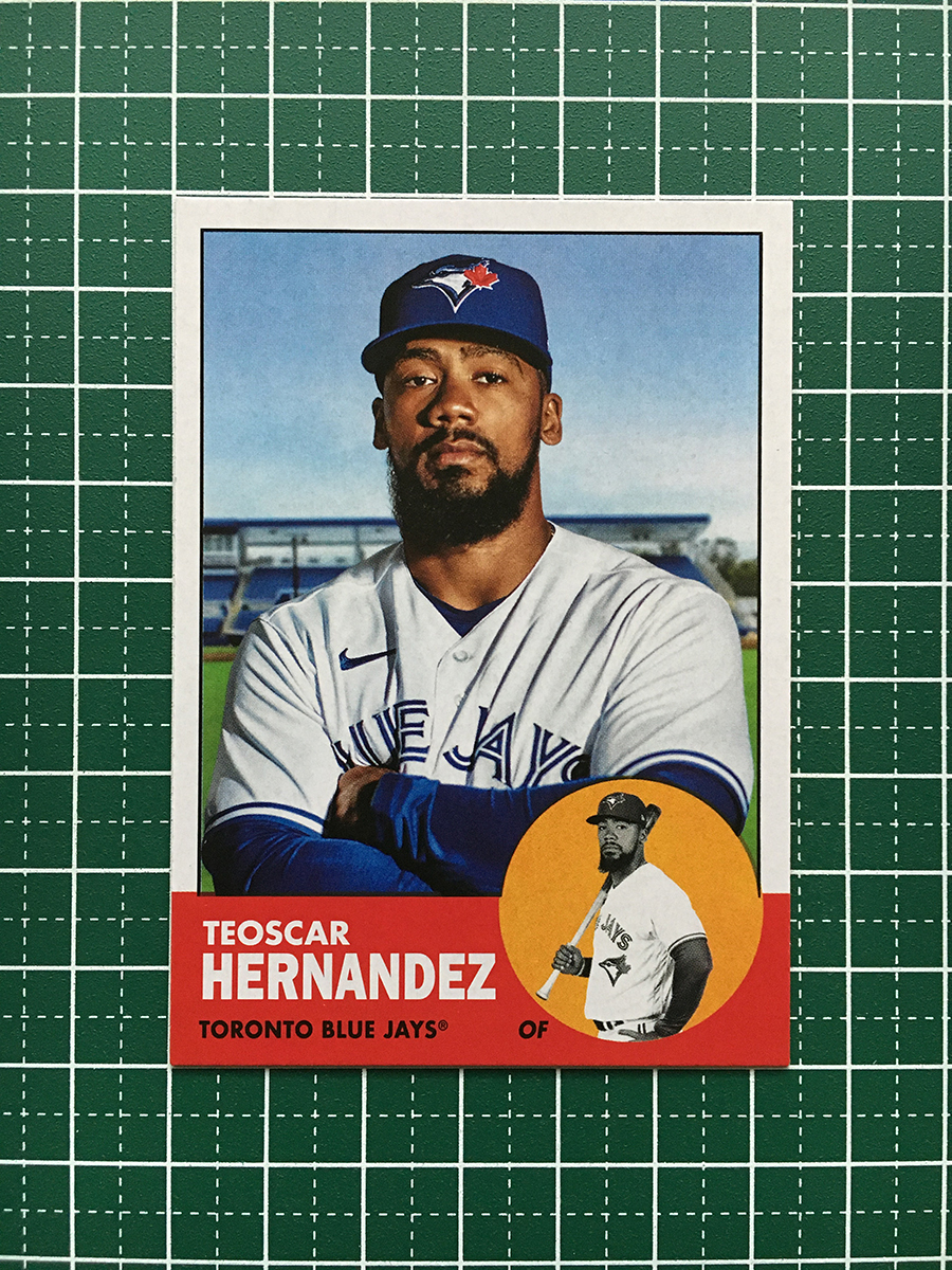 ★TOPPS MLB 2022 ARCHIVES #79 TEOSCAR HERNANDEZ［TORONTO BLUE JAYS］ベースカード「1963 TOPPS」★_画像1