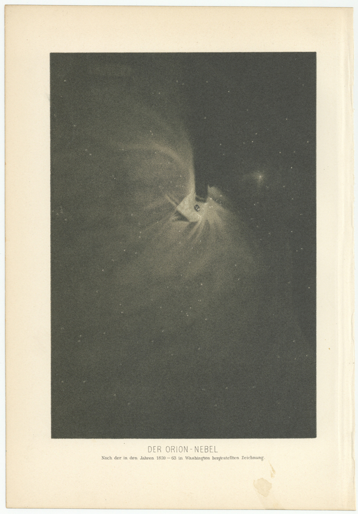 ☆アンティーク天文図版 天体観測 宇宙 星座図 天文古書 ドイツ1898年頃☆（01）_画像3