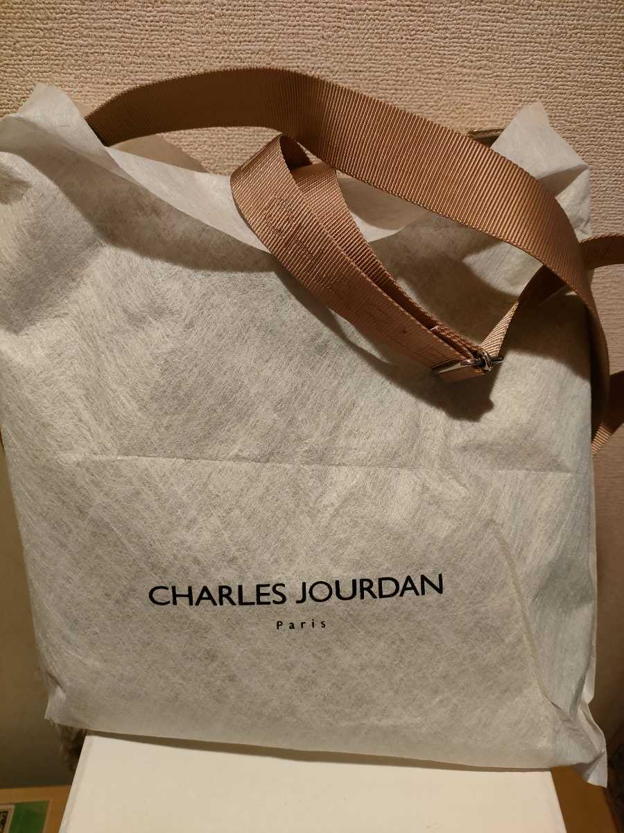 美品　★シャルル・ジョルダン　ショルダーバッグ　一部本革使い　レアカラー　CHARLES JOURDAN paris　袋付き_画像8