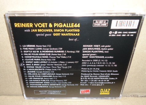 Reinier Voet & Pigalle 44 中古CD Best of Gypsy Swing from Holland Guitar Jazz オランダ ジプシースウィングジャズ マヌーシュ/ギターの画像3