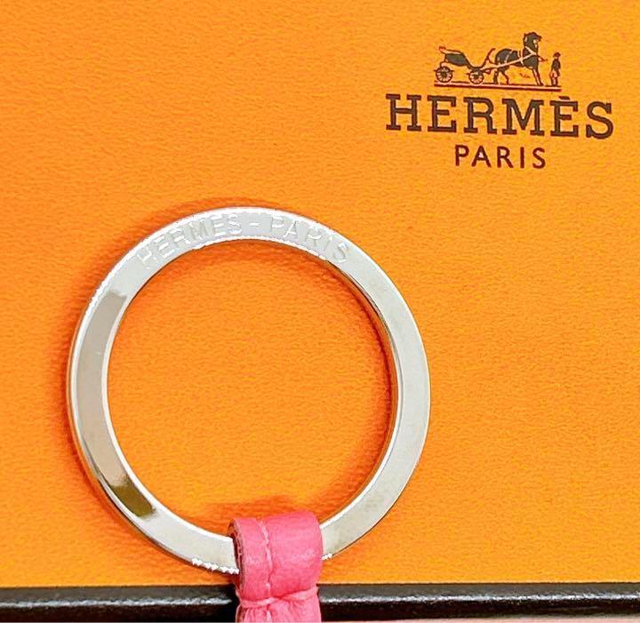 極美品】箱付 HERMES エルメス カルメン アニョーミロ チャーム ローズ