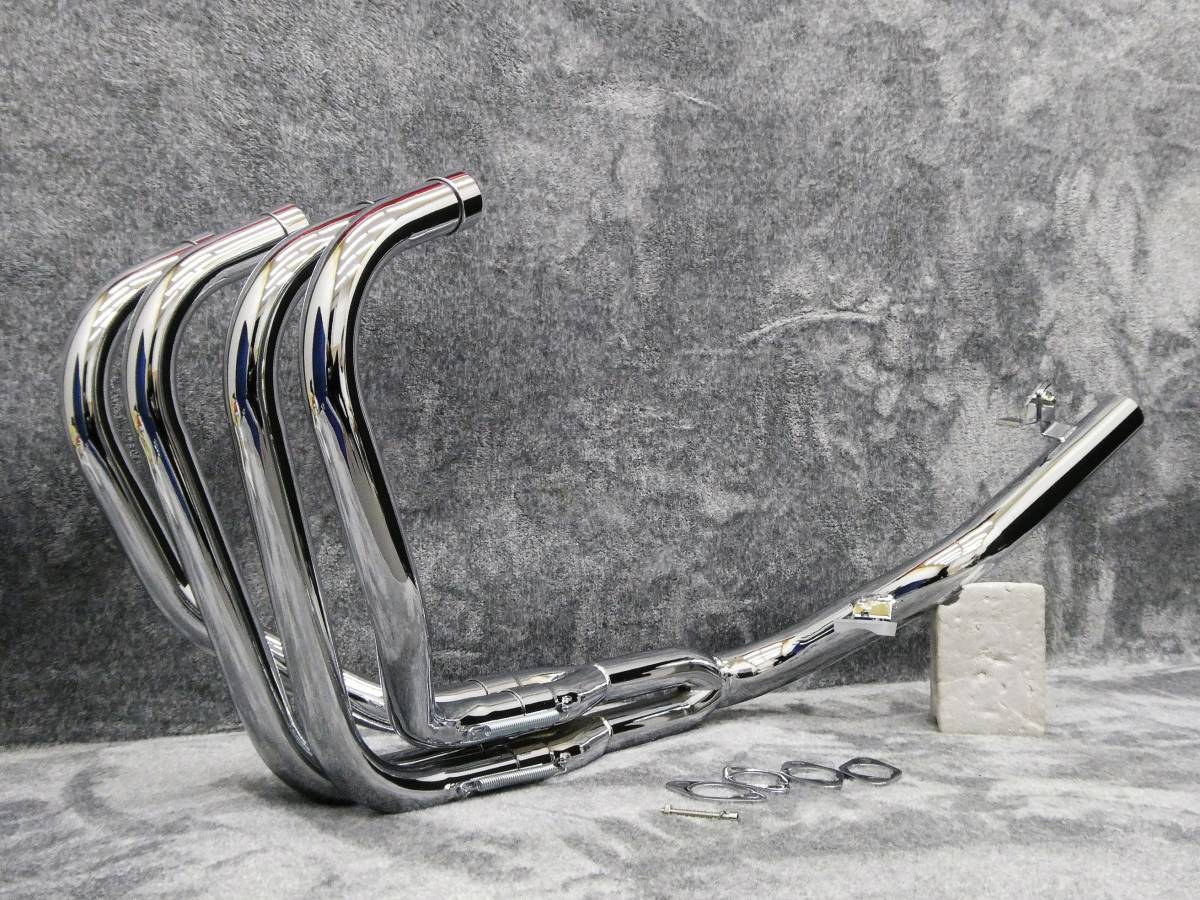 XJR400前期 マフラー 豪 左出し メッキ インナー 50.8π