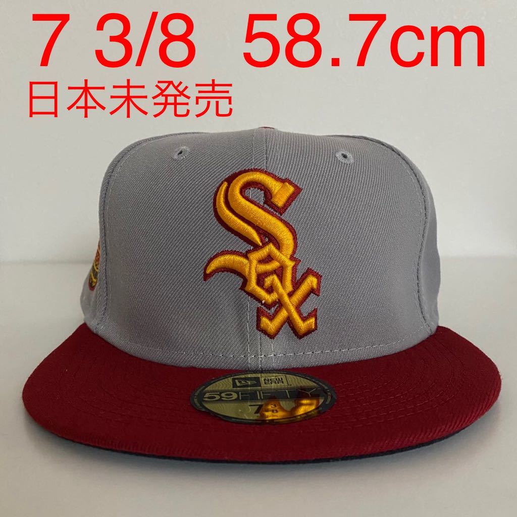 新品 New Era ツバ裏ブラック White Sox 2Tone Grey Cap Black