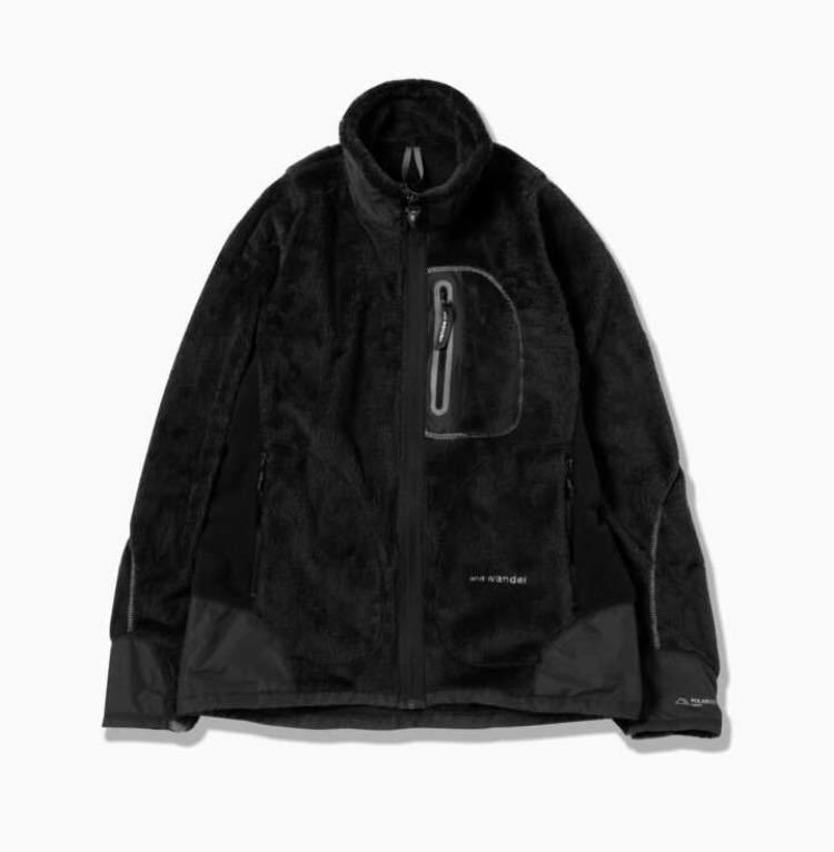 新品 定価46,200円 and wander high loft fleece jacket アンドワンダー ハイロフトフリースジャケット