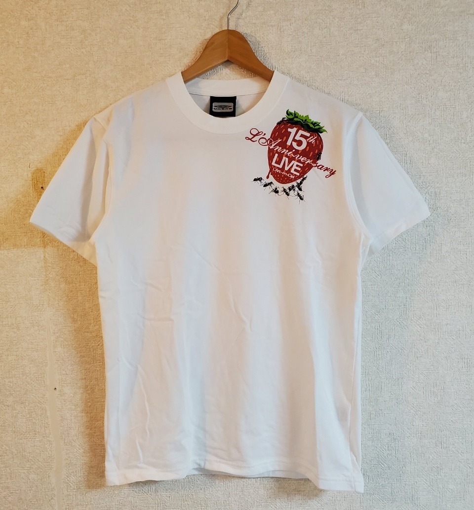 L'Arc-en-Ciel 15th Anniversary Tシャツ L L'Arc〜en〜Ciel 15th L'Anniversary Live Tシャツ ラルク UMBRO