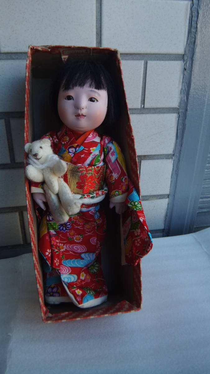 100%の買戻し率 市松人形 日本人形 46cm お団子カール 祥秀監製