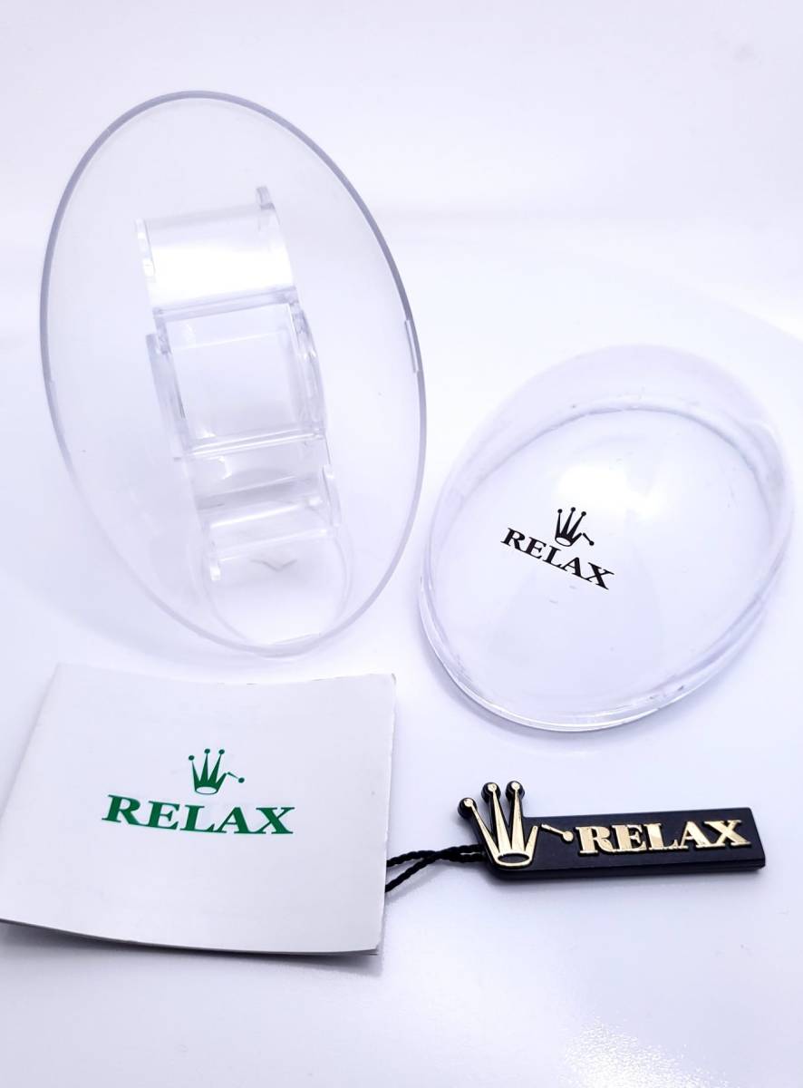 1円●RELAX リラックス 王冠ロゴ D28 腕時計 クロノ 鮮やかなグリーンカラーが大変魅力的なモデル グリーンダイヤル文字盤 世田谷ベース