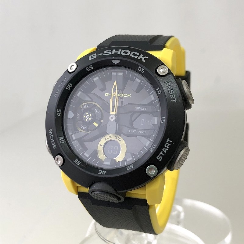 新品 CASIO カシオ G-SHOCK カーボンコア QZ 腕時計 GA-2000-1A9JF イエロー ブラック メンズ 福井県質屋の質セブンの画像10