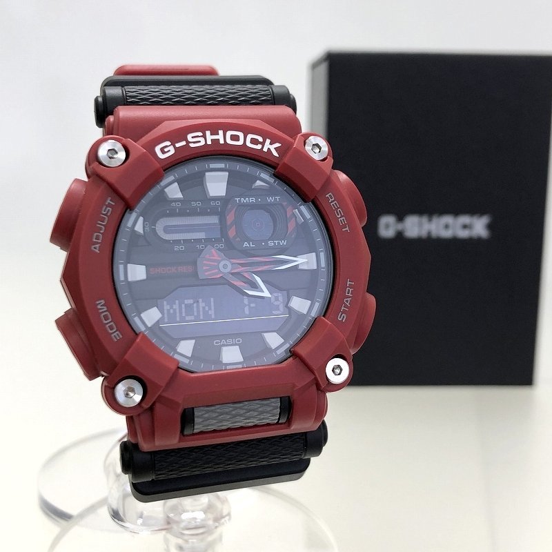 希少レア！極美品 CASIO カシオ G-SHOCK クオーツ腕時計 GA-900-4AJF レッド ナット アナデジ メンズ 福井県質屋の質セブン_画像1