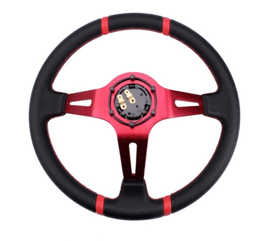 **[62%OFF!!]Ras steering wheel 14 -inch 350mm deep cone drift steering wheel circuit 01**