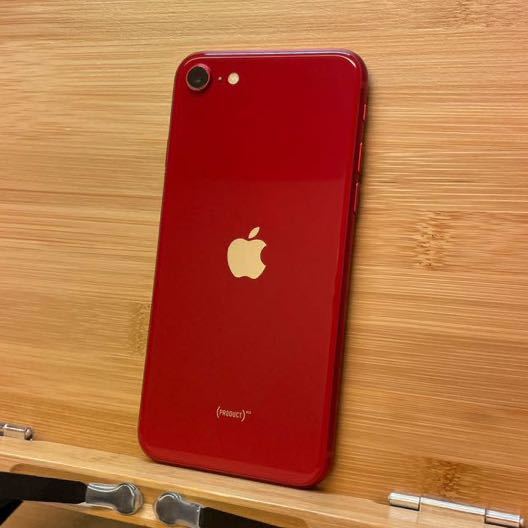 【SIMロック解除済】Apple iPhone SE 第2世代 Product Red 64GB バッテリー容量97% au SIMフリー 美品