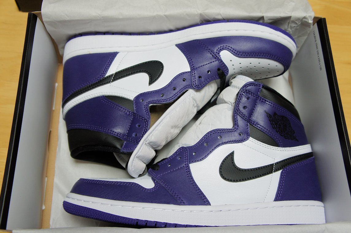 新品未使用】ナイキ エアジョーダン1 ハイ コートパープル Nike AIR