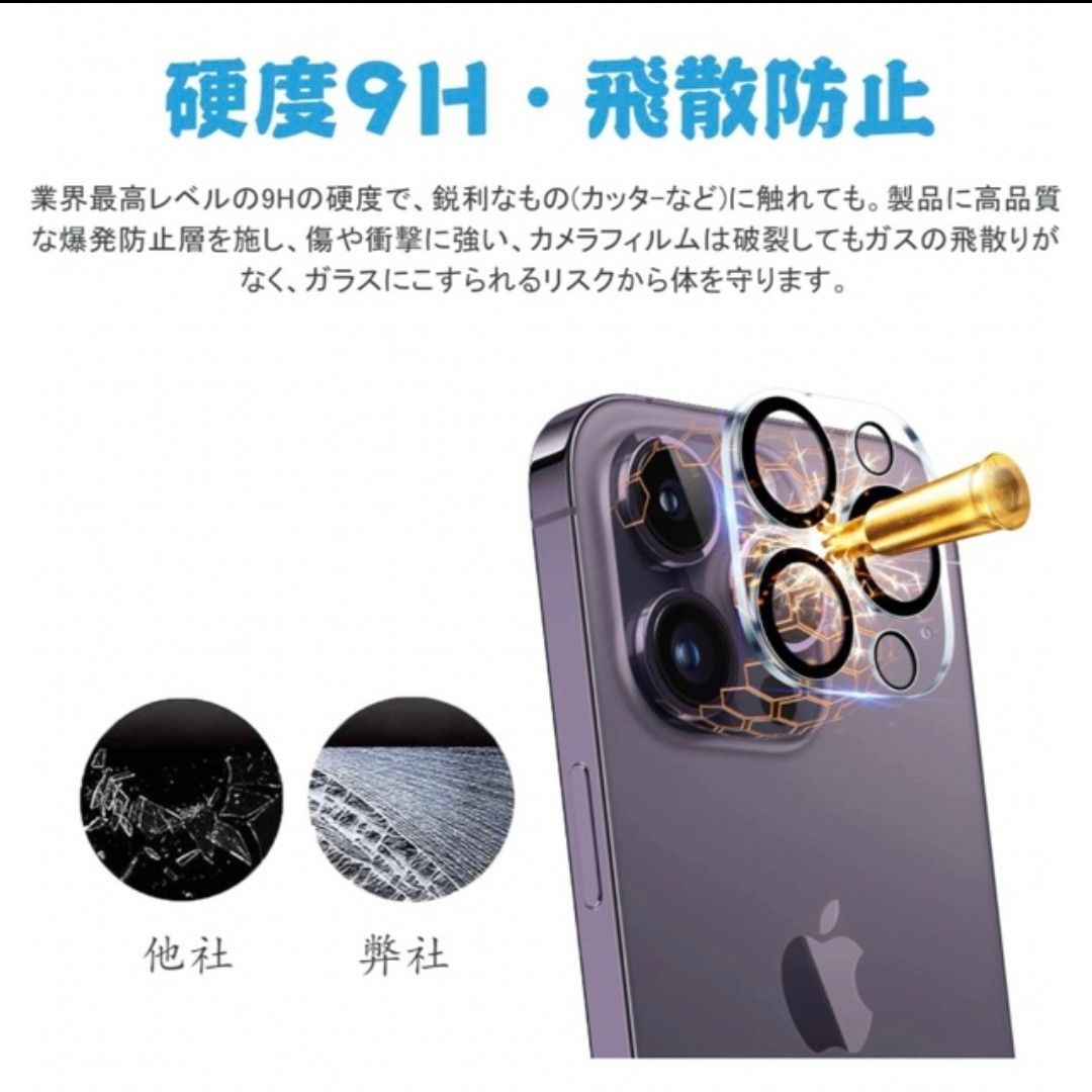 4枚BEVAS iPhone13 Pro iPhone13 Pro Max 用 カメラフィルム 旭硝子製 強化ガラス アイフォン13用 レン