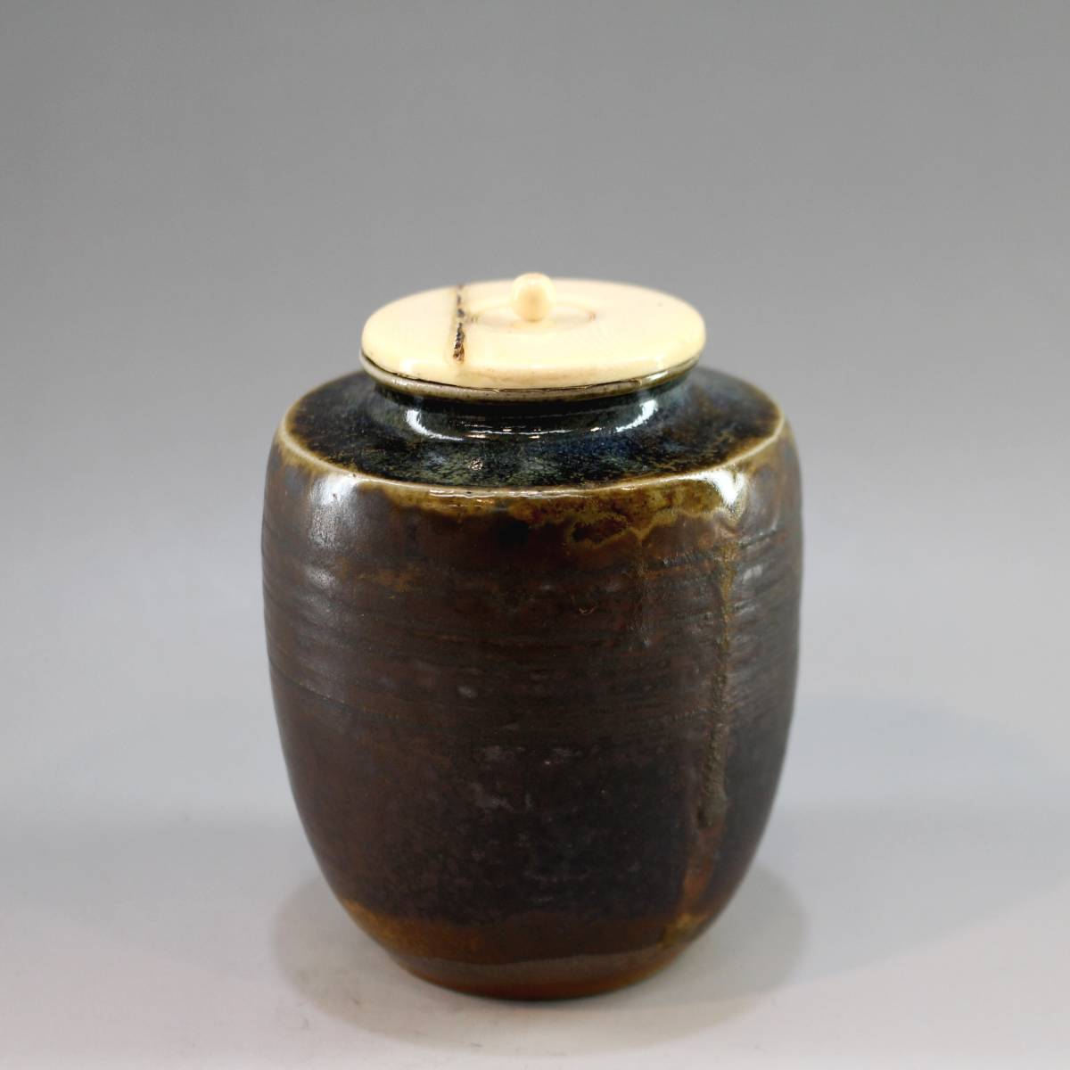 十四代 亀井味楽】 高取 肩衝茶入 鵬雲斎箱 茶道具 14代 | staronegypt