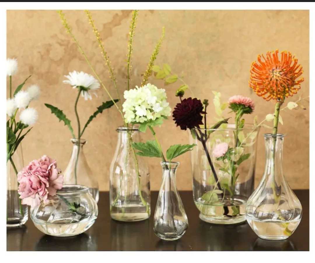 イケア IKEA クリアガラス 花瓶 2個セット☆観葉植物差し ワインボトル入れ ポプリ容器 アクタスunico 透明グラス 器 飾り インテリア 小物_画像10
