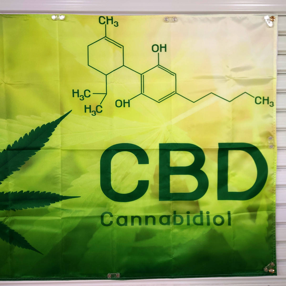 CBD フラッグ P294 ラスタカラー　バナー アメリカン雑貨 室内装飾 タバコ 大麻　マリファナ CBDMD インテリアポスター 旗 バナー ガンジャ_画像6