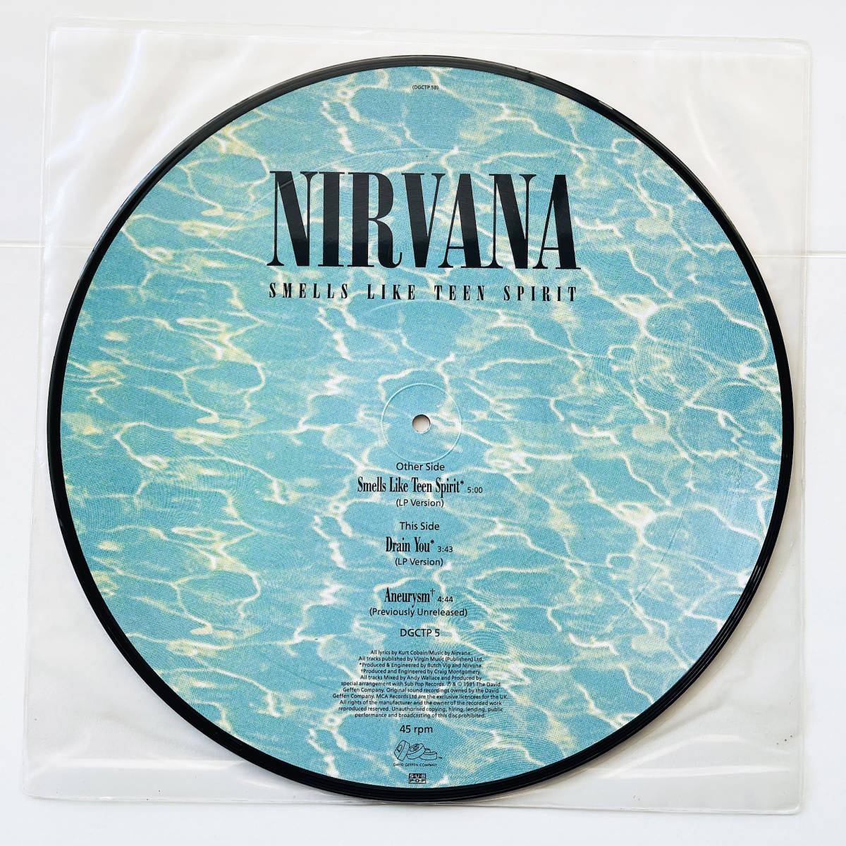 UKオリジナル盤! ピクチャーレコード ニルヴァーナ Smells Like