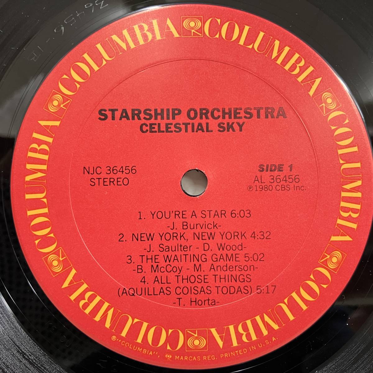 ★即決 Starship Orchestra / Celestial Sky d0984 米オリジナル、Kendun刻 Cosmic Discoの画像2