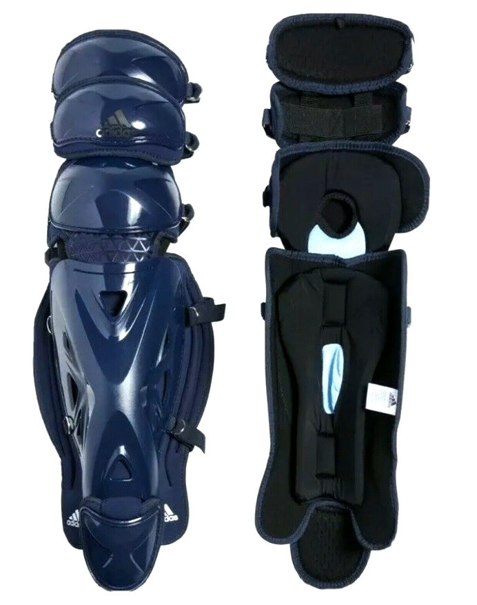  free shipping * America domestic limitation sale * top class model *USA adidas*Pro Series catcher leg-guards * navy blue * new goods *