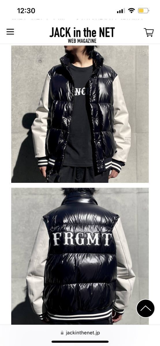 7 moncler frgmt hiroshi fjiwara モンクレールフラグメント 22aw23aw fragment 藤原ヒロシ Quinlanショートダウンジャケット サイズ2_画像9