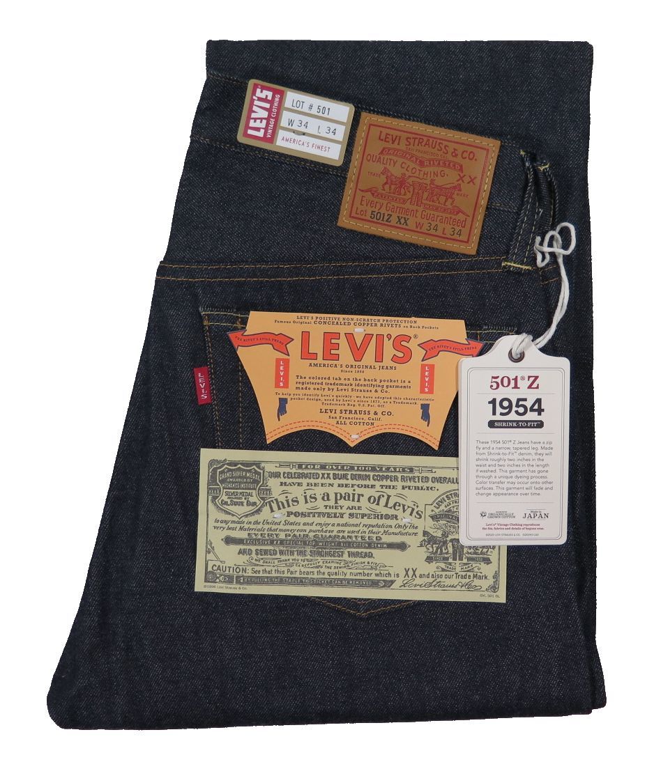 【1954年モデル】 LVC ORGANIC リーバイス 501ZXX ジーンズ LEVIS 501ZXX 1954MODEL 日本製【送料無料】_画像1