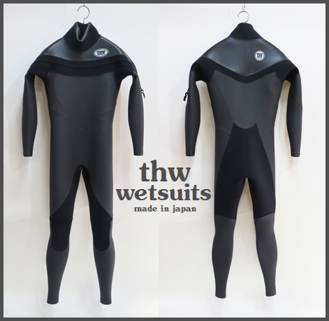 人気カラーの 3㎜フルスーツ/ロングチェストジップ 【thw wetsuits