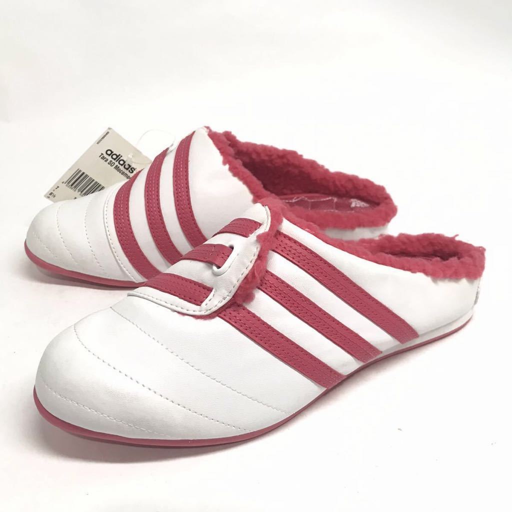  rare! unused! 08 year made limitation adidas Tara Slip On 25.5cm white pink / cod slip-on shoes sandals clog unused 