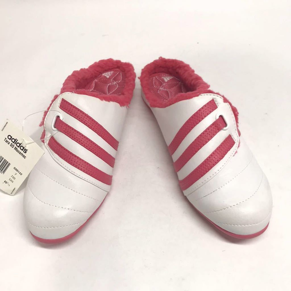  rare! unused! 08 year made limitation adidas Tara Slip On 25.5cm white pink / cod slip-on shoes sandals clog unused 
