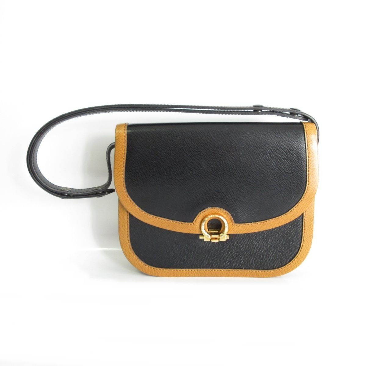美品 MORABITO モラビト レザー ゴールドバックル ショルダーバッグ