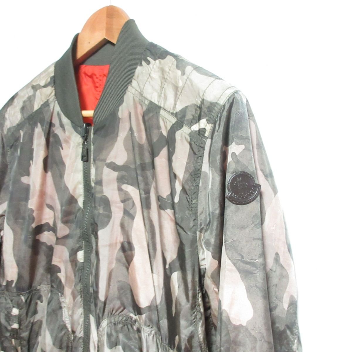 美品 MONCLER モンクレール 迷彩柄 リバーシブル ナイロン ブルゾン