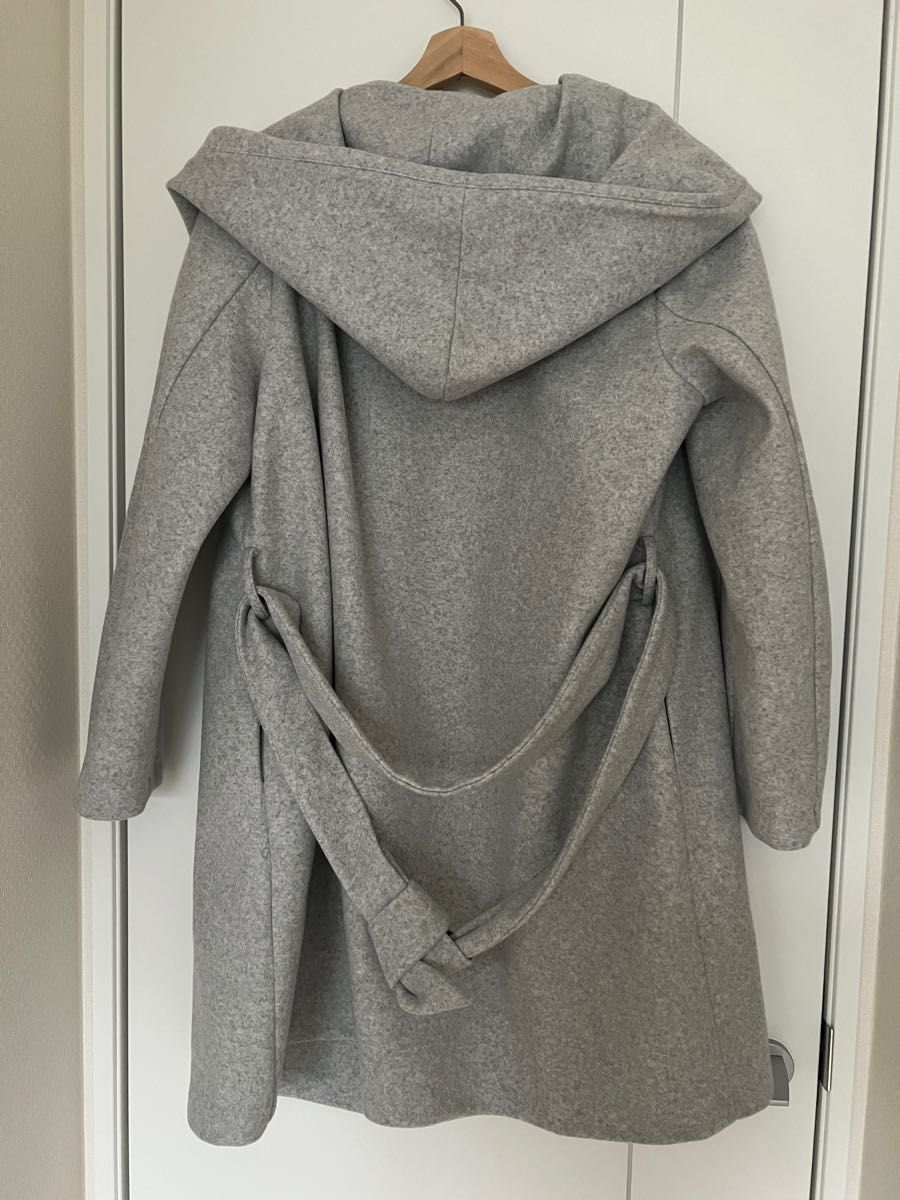 ZARA ザラ コート グレー 新品未使用 フーデットコート ダブル ZARA ザラ コート グレー 新品未使用 フーデットコート ダブル