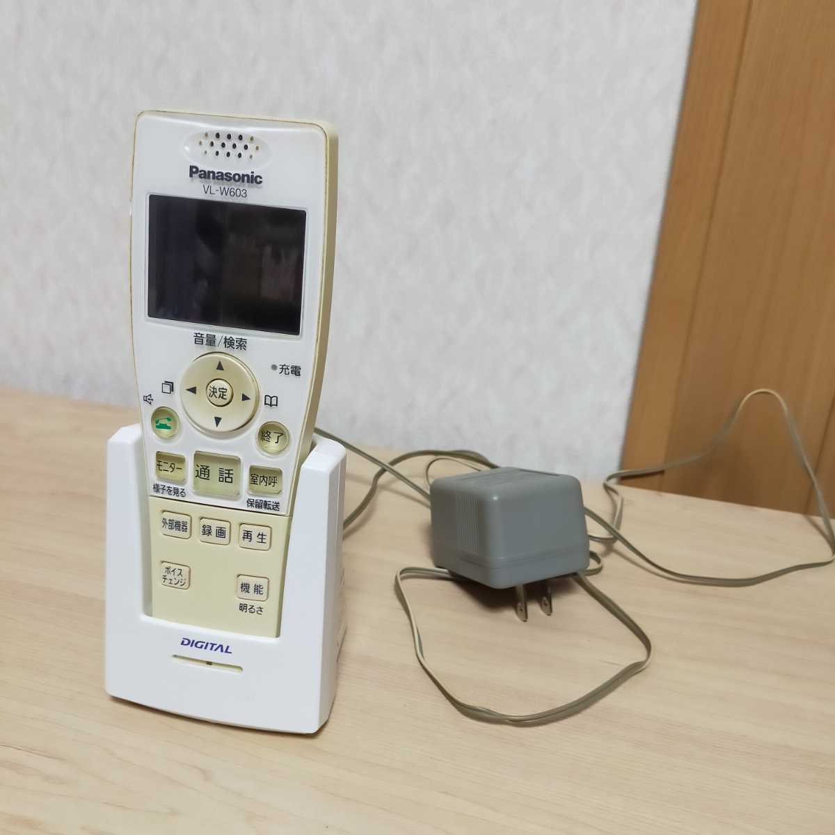 Panasonic パナソニック VL-W603 ワイヤレスモニター子機　動作確認済み　バッテリー欠品②