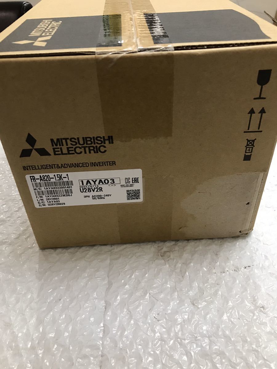 新品未開封三菱電機 MITSUBISHI インバーター FR-A820-1.5K-1動作保証