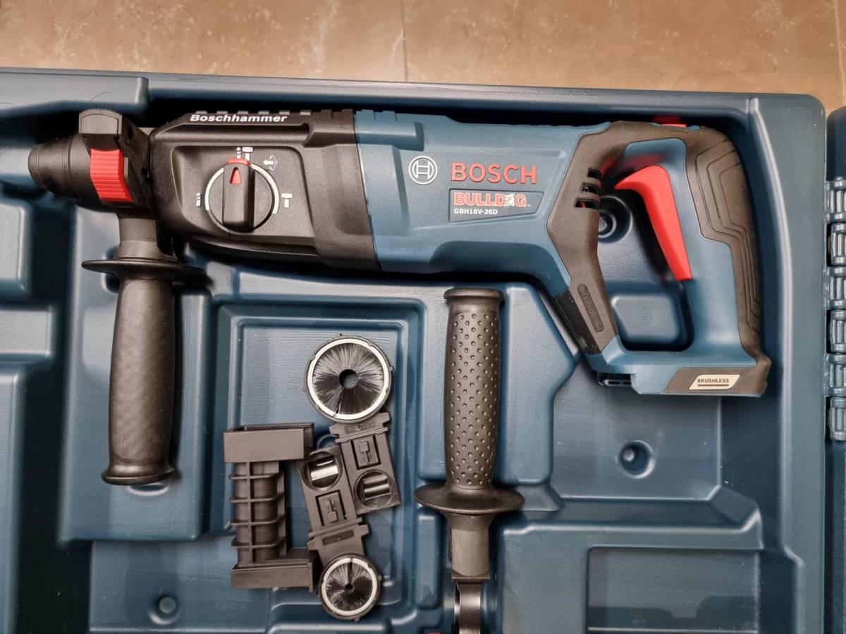 未使用】BOSCH コードレスハンマードリル+集塵アダプタ セット