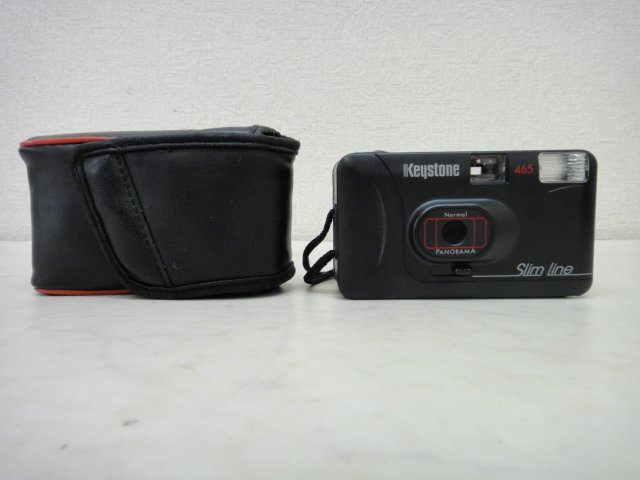 7273●フィルムカメラ　KEYSTONE slimline 465 ブラック ジャンク品●_画像10