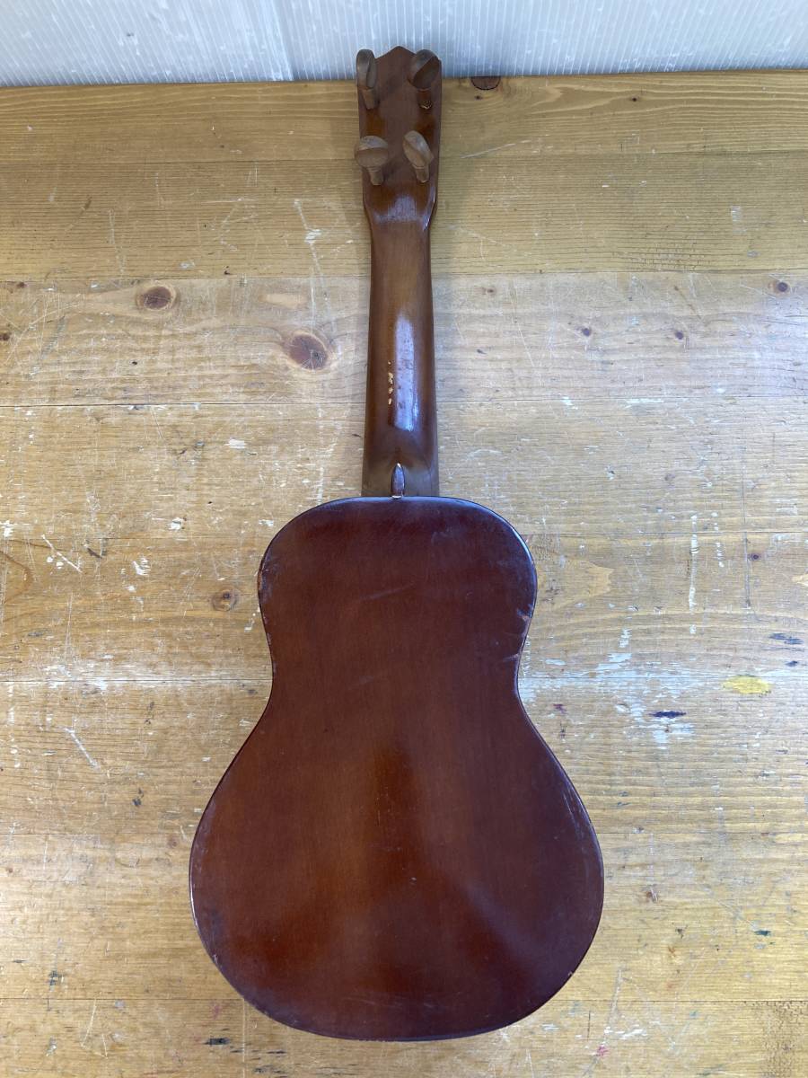 廃棄前最終出品 ZEN-ON 全音 ukulele ウクレレ 全長約54cm 12321 昭和 レトロ アンティーク_画像9