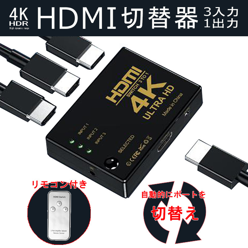 サンワサプライ HDMIスイッチャー4×1 400-SW033 中古