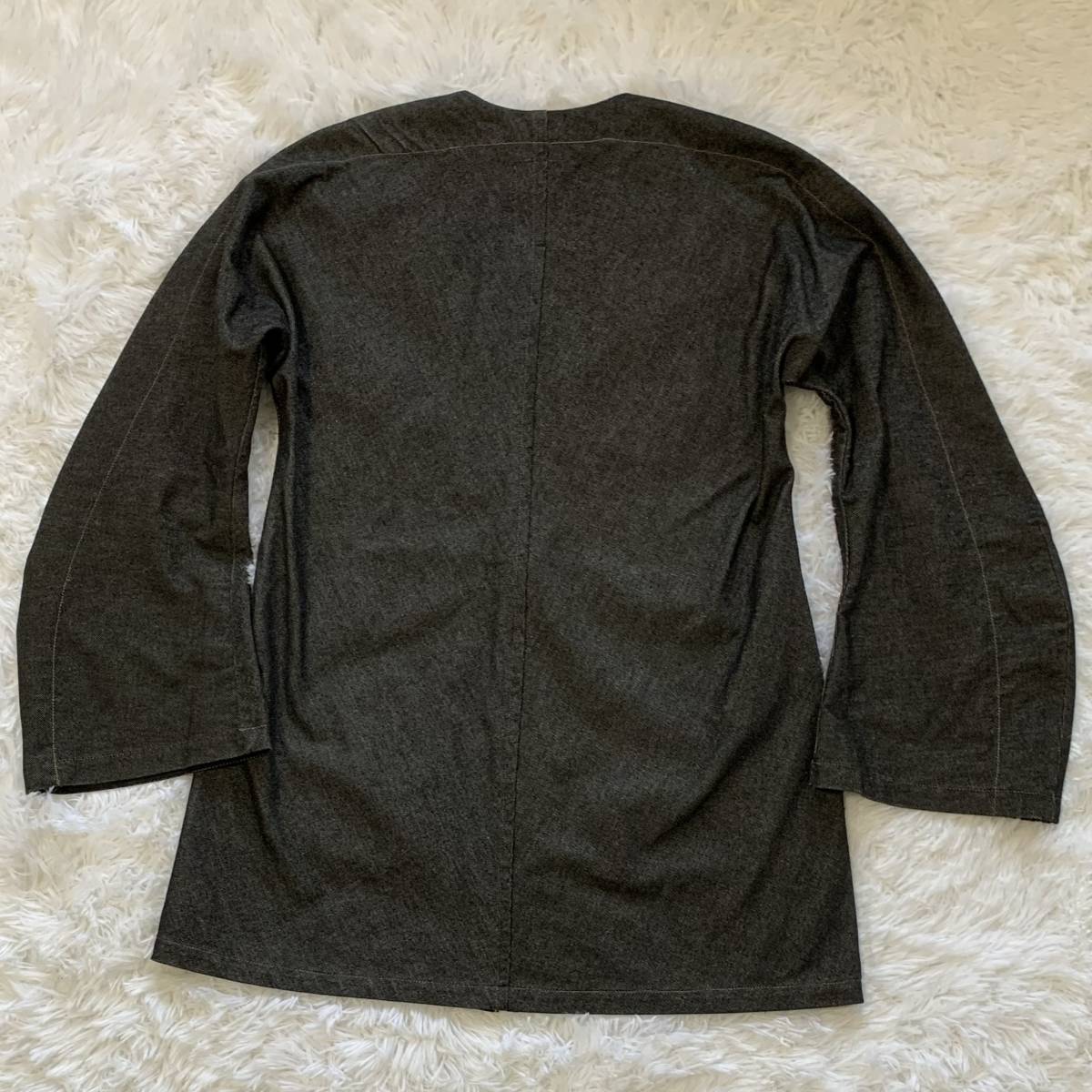 Y's Yohji Yamamoto ワイズ ヨウジヤマモト 1999ss デニム ジャケット 黒 サイズ3 L相当 日本製 羽織 ヴィンテージ 送料無料の画像4
