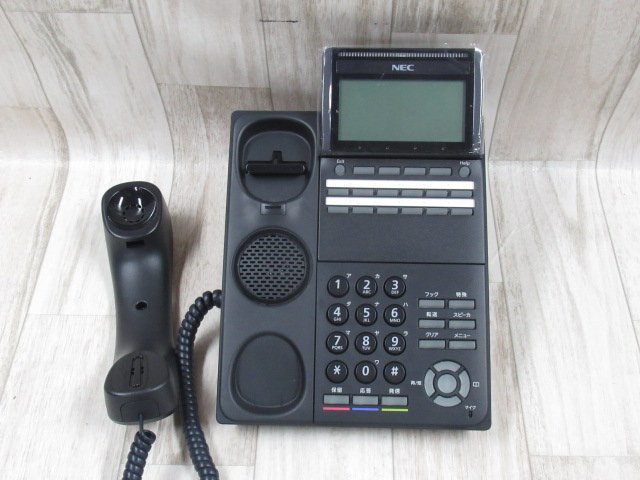 Ω ZQ1 10794♪ 保証有 NEC DTK-12D-1D(BK)TEL UNIVERGE DT500シリーズ Aspire WX 12ボタン標準電話機 美品・祝10000!取引突破!!_画像2