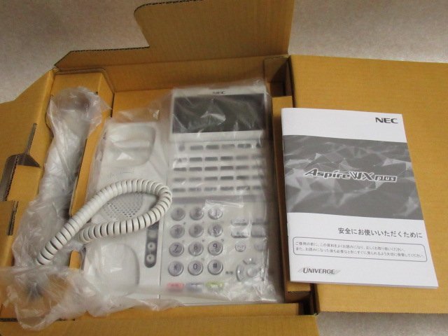 ア 12289※未使用品 NEC Aspire UX DTZ-24PD-2D(WH)TEL 24ボタンISDN停電電話機・祝10000！取引突破！！_画像2