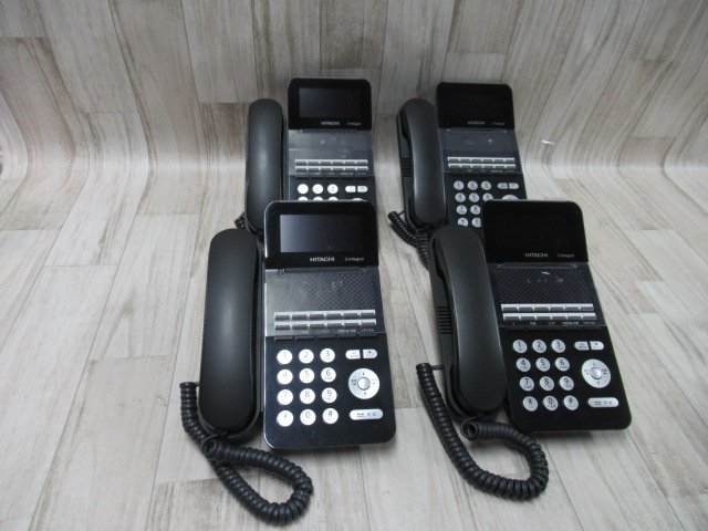 Ω ZN1 12298※保証有 日立 HITACHI S-integral ET-12Si-SDB 12ボタン電話機 18年製 4台・祝10000！取引突破！